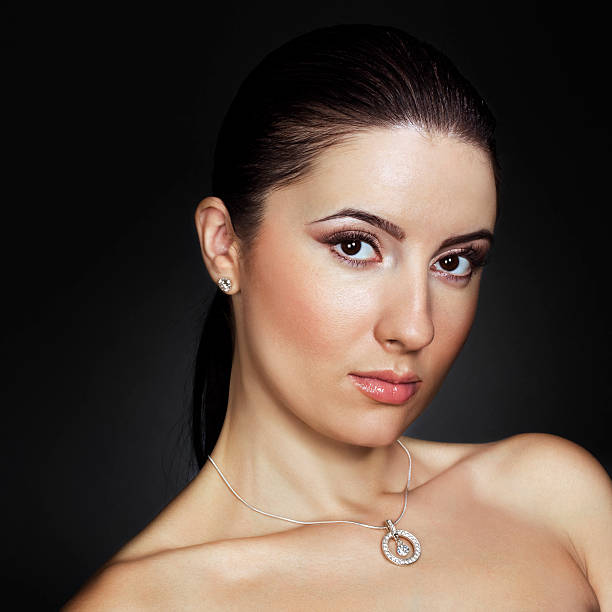 istock woman with silver jewelry 133724327