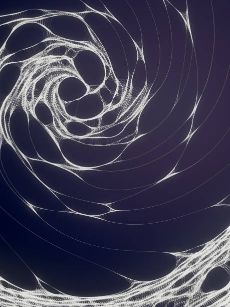 istock 3d rendering digital smooth illustration of mystical spiral shape. Modern graphic background 1337249246