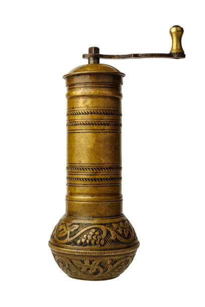 istock Antique manual bronze coffee grinder 1337253051
