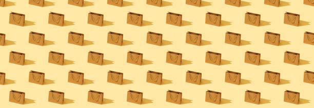istock Craft paper package bag, black friday concept 1337257787