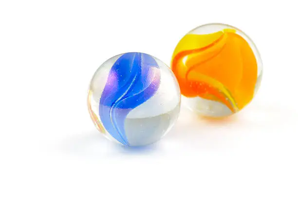 Photo of Two glass marbles