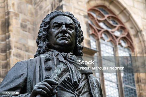 istock Monument to the Thomaskantor and composer Johann Sebastian Bach in front of the Thomaskirche in Leipzig 1337260581