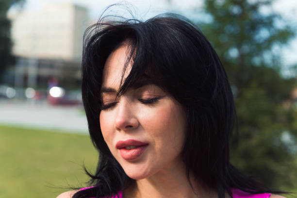 istock beautiful woman brunette portrait 1337262173