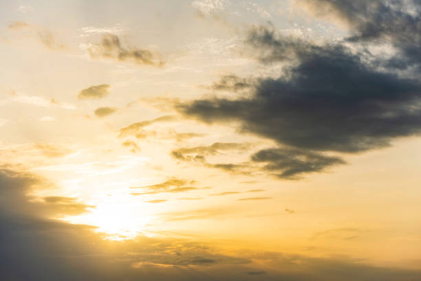 istock Stunning view of a dramatic sunset with some clouds. Romantic sky, natural background, Sardinia, Italy. 1337263806