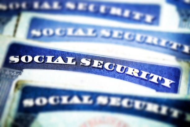 istock Social Security Cards Symbolizing Benefits for Elderly United States 1337264832