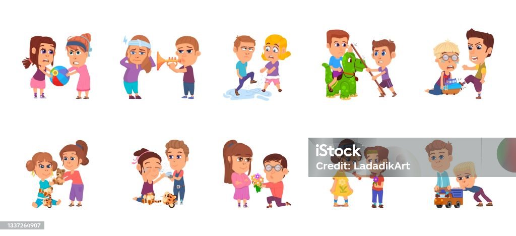 Ilustración de Niños Malos Y Buenos Niño Compartir De Juego Feliz Y Enojado Hermano Con Hermana Conflicto Familiar Comportamiento De Los Niños Dibujos Animados Aislados Niños Pequeños Personajes Vectoriales Decentes y más Ilustración de Niños Malos Y Buenos Niño Compartir De Juego Feliz Y Enojado Hermano Con Hermana Conflicto Familiar Comportamiento De Los Niños Dibujos Animados Aislados Niños Pequeños Personajes Vectoriales Decentes y más