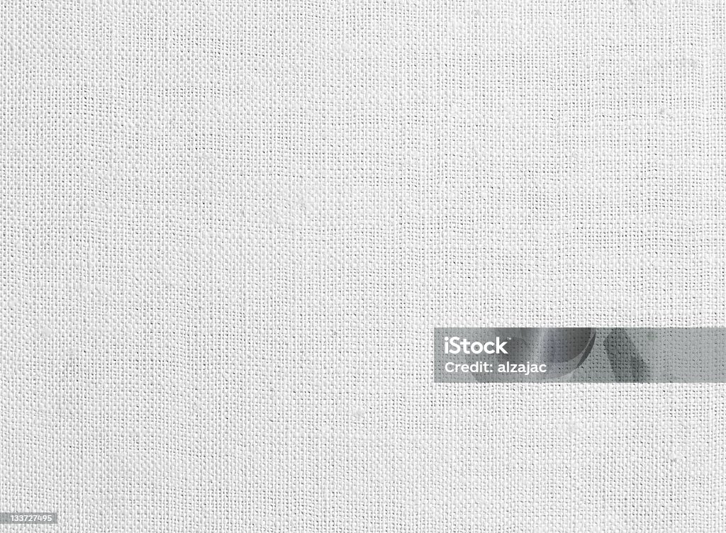 Bianco trama di tessuto in tela - Foto stock royalty-free di Bianco