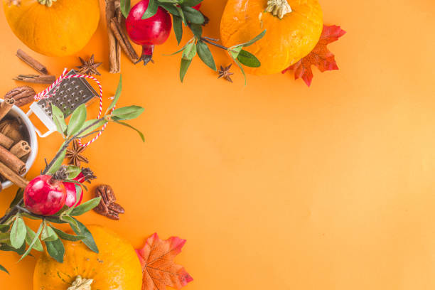 istock Autumn composition with pumpkins and spices 1337275252