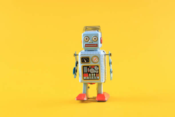 istock retro Vintage tin toy robot 1337276124