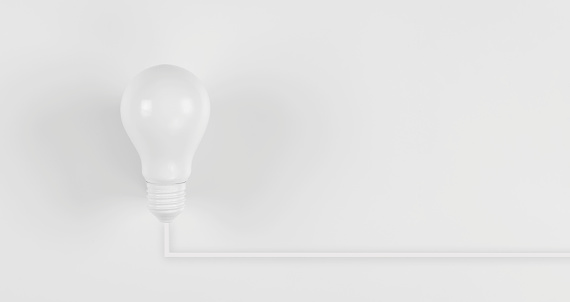 glowing light bulb in idea, innovation and inspiration concept