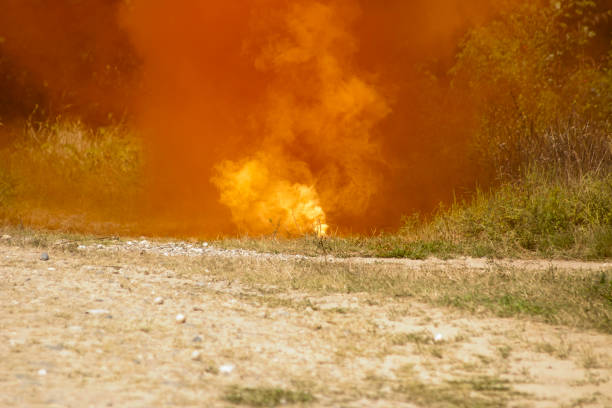 istock Smoke signal bomb 1337290451