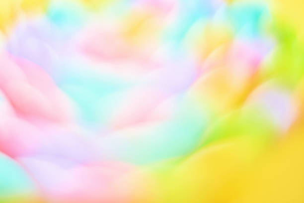 Yellow Abstract Background with Pink and Teal Colors