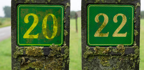 istock Old house number shields form the year 2022 1337296307