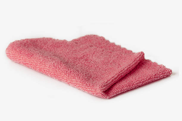 istock Pink microfiber cloth for cleaning premises. Housework and office work. 1337297363