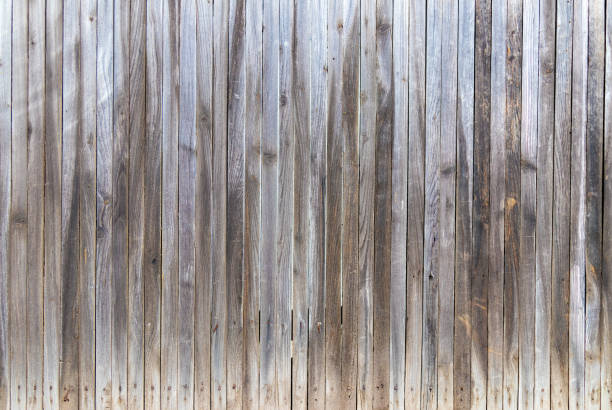 istock Texture of old wooden fence painted 1337299517