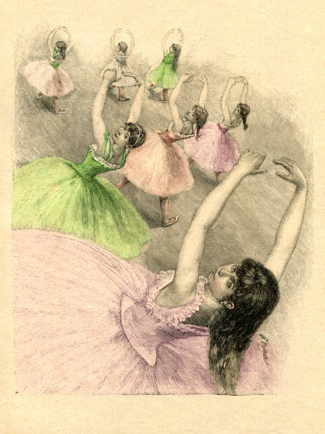 istock Group of teenage girls dancing ballet at class 1893 1337300876