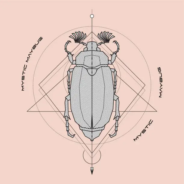 Vector illustration of Mystic Maybug