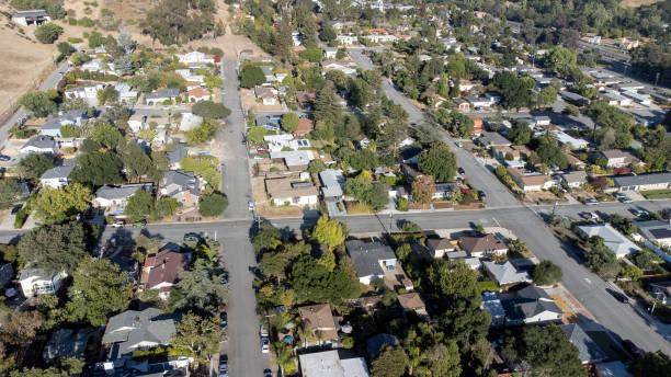 istock Aerial View of Small Town 1337320279