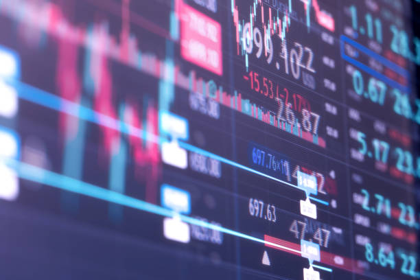 istock Financial stock market graph. Stock Exchange. Selective focus 1337324870