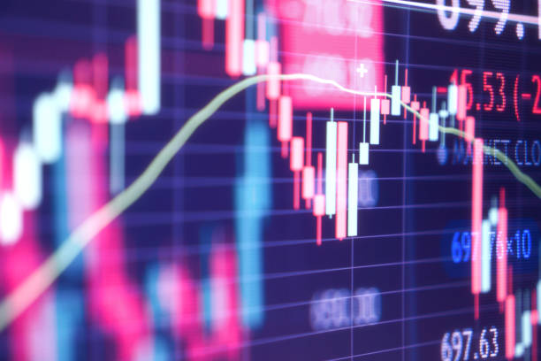 istock Financial stock market graph. Stock Exchange. Selective focus 1337324891