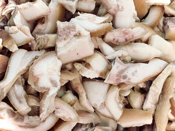 istock Boiled pork belly cut into pieces 1337339839