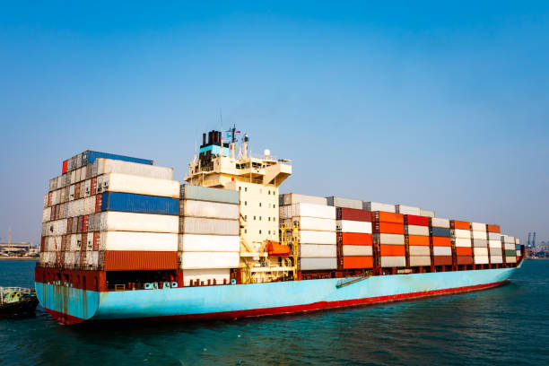 istock big container cargo ship in import export business service commercial trade logistic and transportation of international by container cargo ship in the open sea, 1337353220
