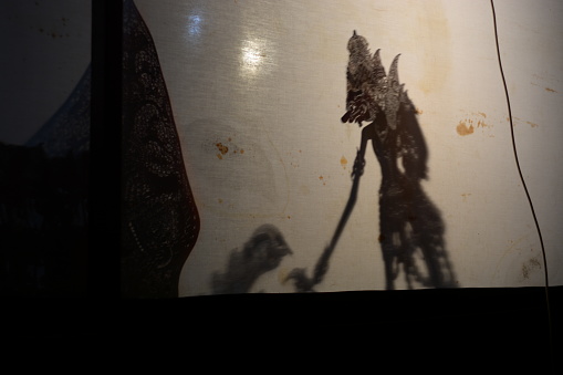 Traditional shadow puppet from indonesia