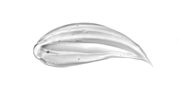 Liquid gel smear isolated on white