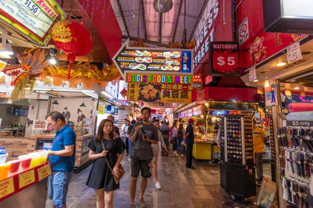 230+ Singapore Street Markets And Food Stalls Stock Photos, Pictures