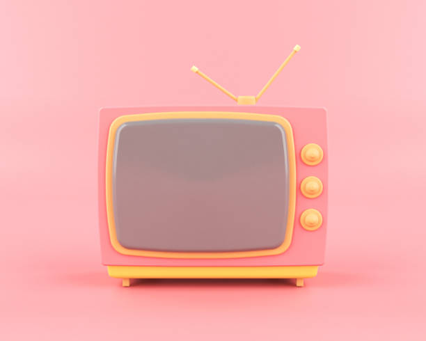 istock Vintage TV with Pastel Colors 1337360475