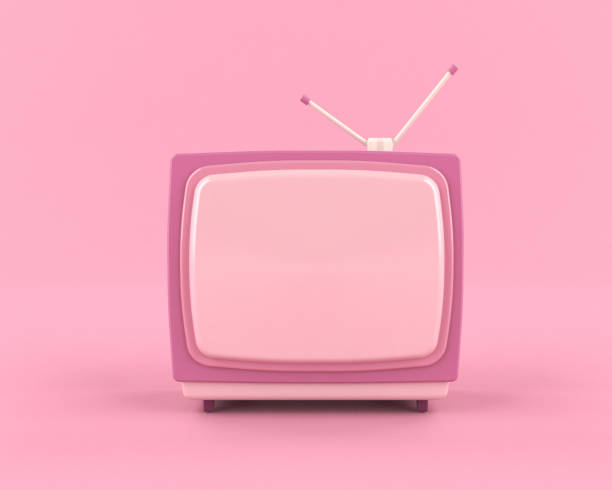 istock Vintage TV with Pastel Colors 1337360477