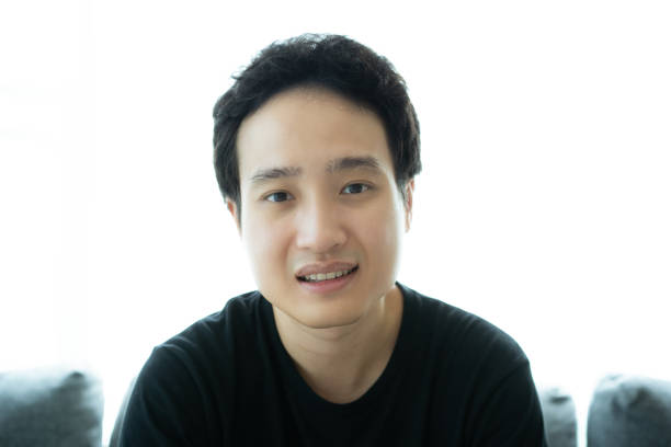 istock Asian young man portrait close up. 1337360864