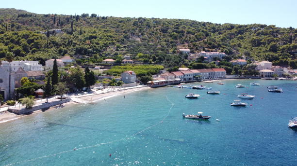 Lopud village Lopud village dubrovnik lopud stock pictures, royalty-free photos & images