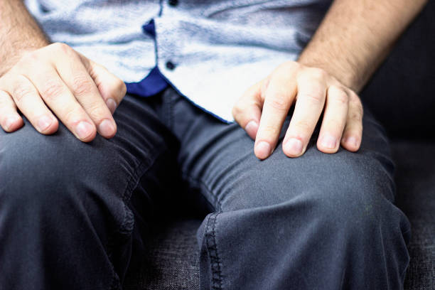 istock Close up of man waiting on the sofa 1337374293