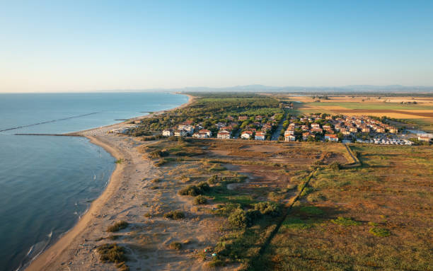 istock Drone view of Lido di Dante coast 1337374419