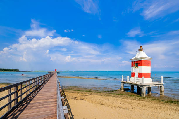 Japan, Lighthouse, Okinawa Prefecture, Sea, Building Exterior