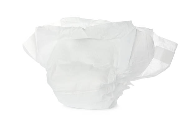 istock Baby diaper isolated on white. Child's garment 1337399844