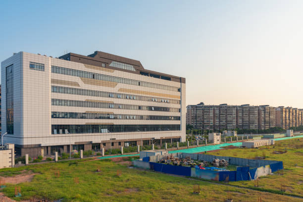 istock Construction site in the city center under the sun 1337403245
