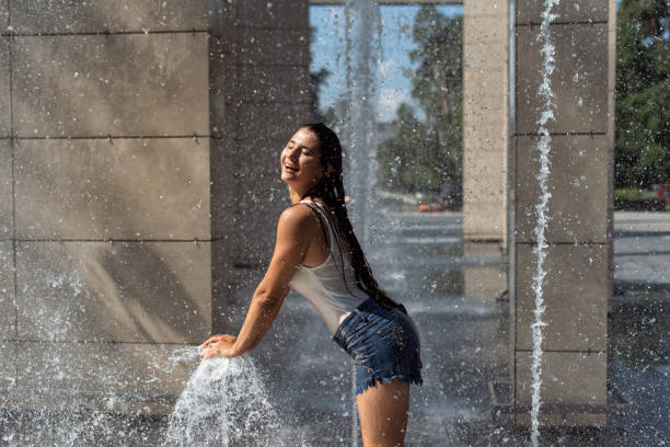 istock Summer day with a beautiful brunette 1337407010