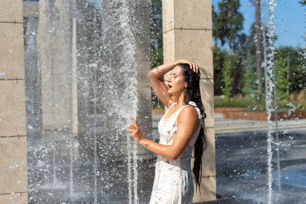 istock Summer day with a beautiful brunette 1337407055