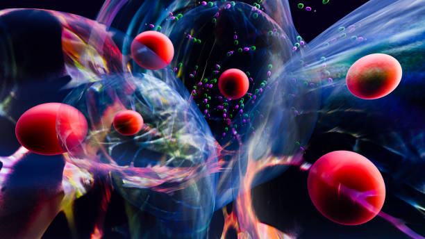 istock Image of a human cell and cell division 1337413644