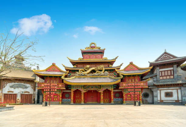 istock Chinese-style ancient architecture, Hainan, China. 1337431635