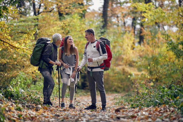 istock Friends having a break at hiking 1337431843