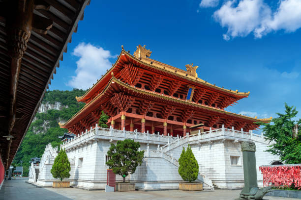 istock Ancient temple building, Liuzhou, China. 1337431891