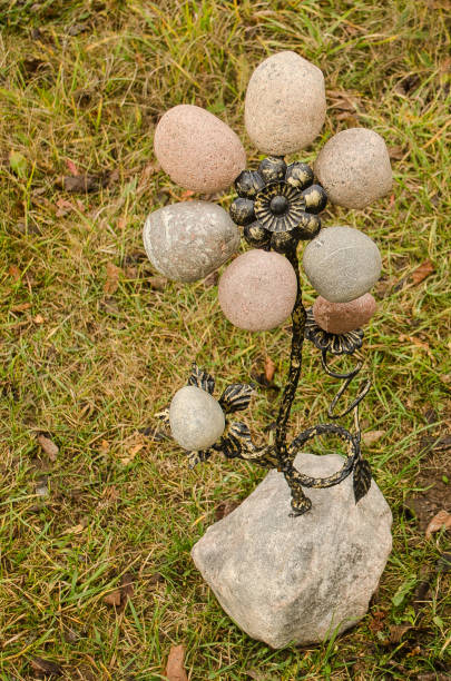 istock A flower made of iron and stones 1337432262