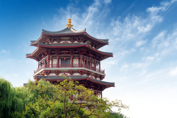 istock Ancient buildings: pagoda. Xi'an, China. 1337432270