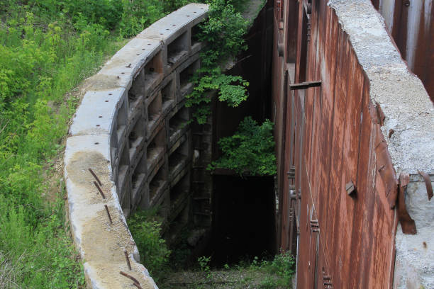 istock Incredible Cold War era building. 60 meter underground shelter. The largest secret facility of the USSR 1337436728