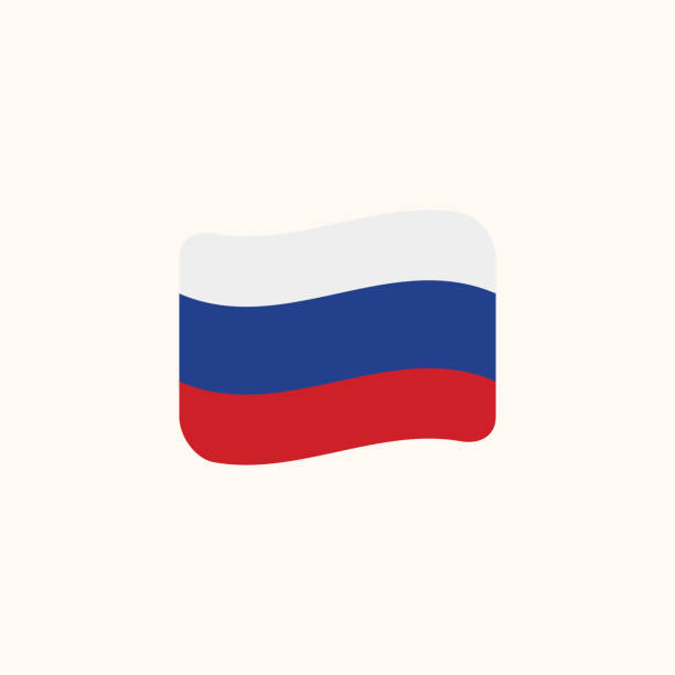 Russia flag vector. Isolated Russian Flag waving flag flat – Vector Russia flag vector. Isolated Russian Flag waving flag flat – Vector russia flag stock illustrations