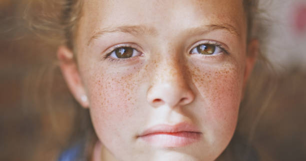 Shot of a little girl at home I don't like being told what to do freckle photos stock pictures, royalty-free photos & images