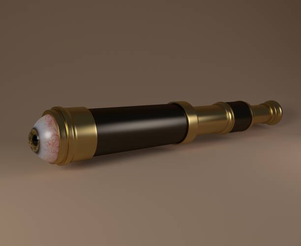 istock Telescope with the Human Eyeball 1337444731